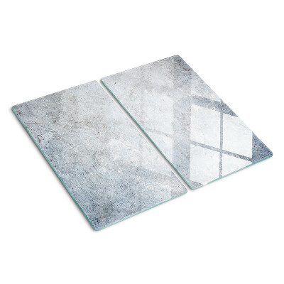 Glasschneidebrett Betonoptik mit Spiegelung