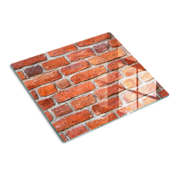 Schneidebrett glas Ziegelmauer