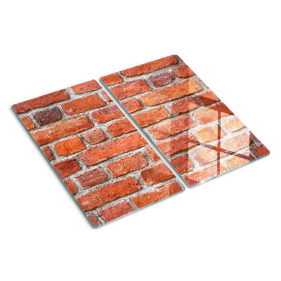 Schneidebrett glas Ziegelmauer