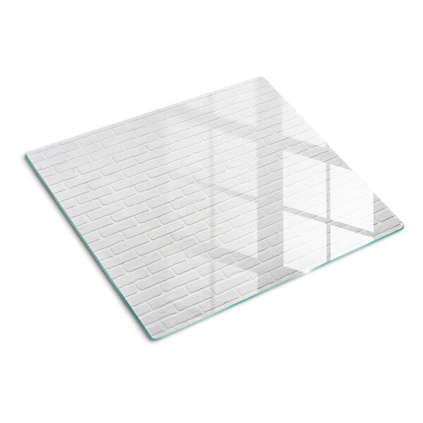 Glasschneidebrett Ziegelmauer