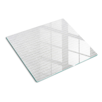 Glasschneidebrett Ziegelmauer