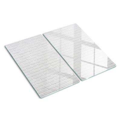 Glasschneidebrett Ziegelmauer