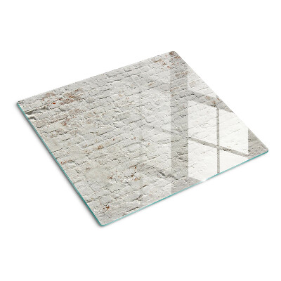Glasschneidebrett Ziegelwand im Loft-Stil