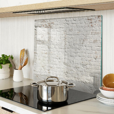 Glasschneidebrett Ziegelwand im Loft-Stil