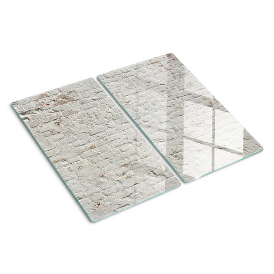 Glasschneidebrett Ziegelwand im Loft-Stil