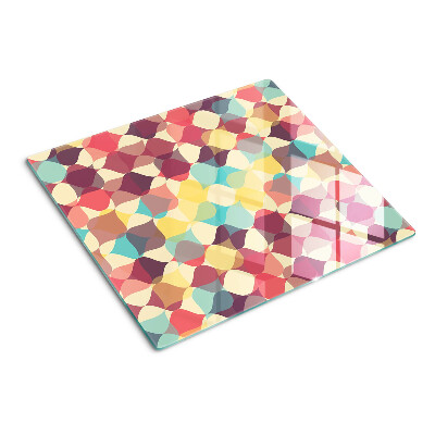 Schneidebrett glas Geometrie farbiger Kreise