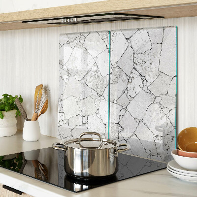 Glasschneidebrett Gebrochener Marmor