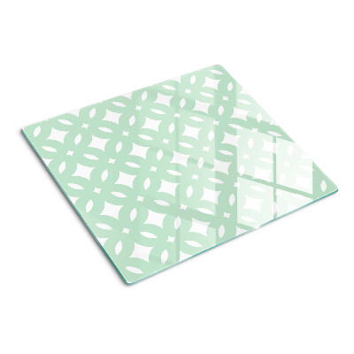 Schneidebrett glas Geometrische Muster in Pastellfarben