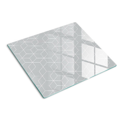 Schneidebrett glas Sechseckiges geometrisches Gitter