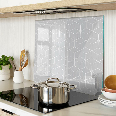 Schneidebrett glas Sechseckiges geometrisches Gitter