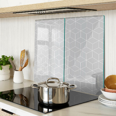 Schneidebrett glas Sechseckiges geometrisches Gitter