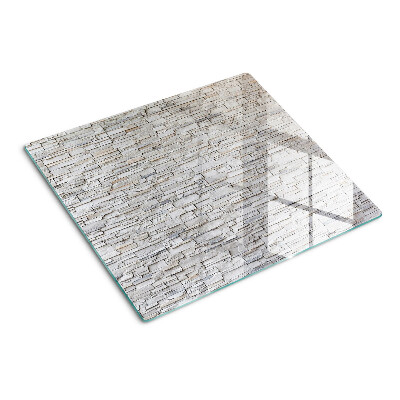 Schneidebrett glas Steinmauer
