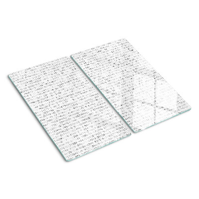 Schneidebrett glas Eine Reihe von Zahlen