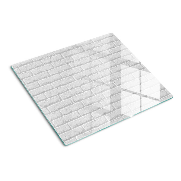 Schneidebrett glas Ziegelmauer