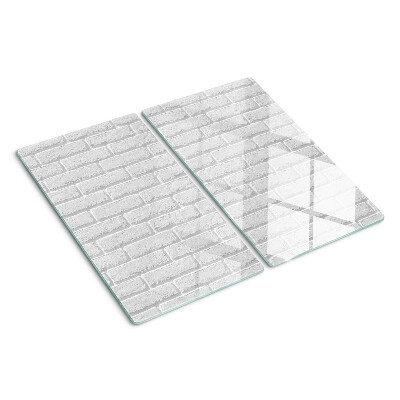 Schneidebrett glas Ziegelmauer