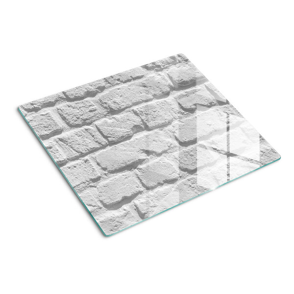 Schneidebrett glas Ziegelmauer