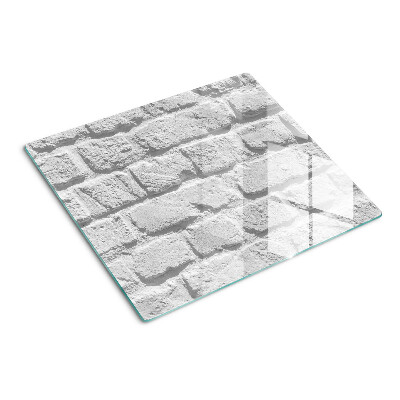 Schneidebrett glas Ziegelmauer