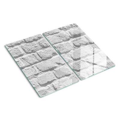Schneidebrett glas Ziegelmauer