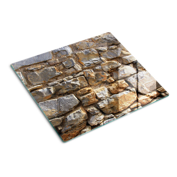 Schneidebrett glas Steinmauer