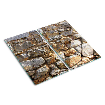 Schneidebrett glas Steinmauer