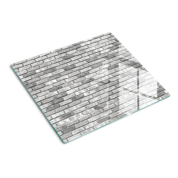Schneidebrett glas Ziegelmauer