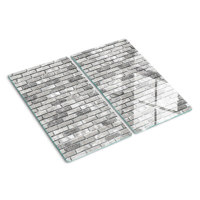 Schneidebrett glas Ziegelmauer