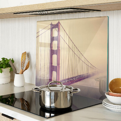 Schneidebrett glas Vintage Golden Gate Bridge