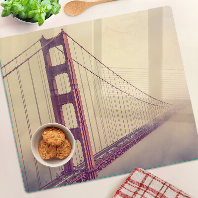 Schneidebrett glas Vintage Golden Gate Bridge