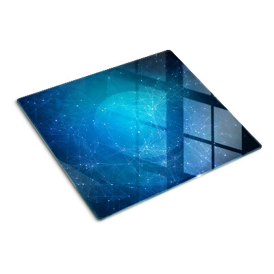 Schneidebrett glas Geometrisches Linien- und Punktmotiv