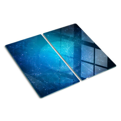 Schneidebrett glas Geometrisches Linien- und Punktmotiv