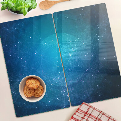 Schneidebrett glas Geometrisches Linien- und Punktmotiv