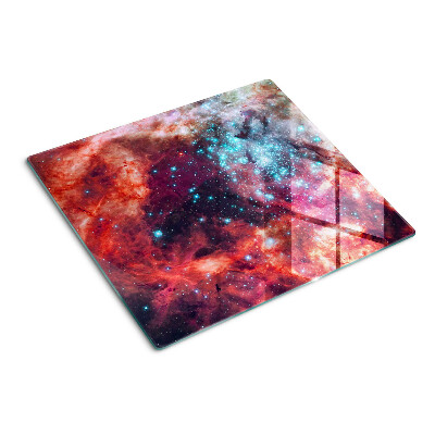 Schneidebrett glas Weltraumlandschaft mit Sternen