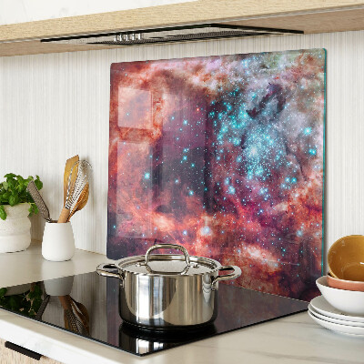 Schneidebrett glas Weltraumlandschaft mit Sternen