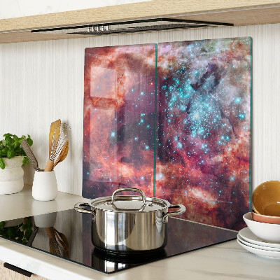 Schneidebrett glas Weltraumlandschaft mit Sternen
