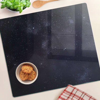 Glasschneidebrett Kosmisches Universum mit Sternen