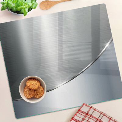 Glasschneidebrett Metallischer Glanz mit Reflexen