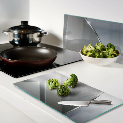 Glasschneidebrett Metallischer Glanz mit Reflexen