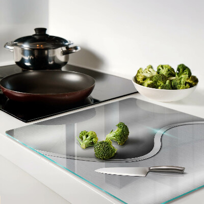 Glasschneidebrett Modernes Design mit Welle