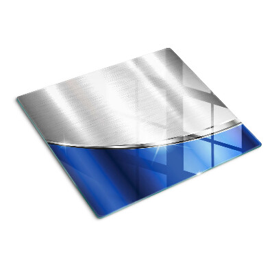 Schneidebrett glas Metallisches Muster mit blauen Akzenten
