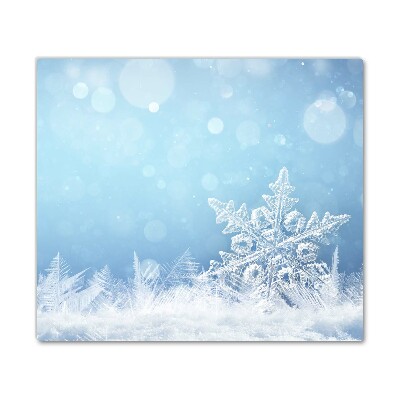 Glas Ceranfeldabdeckung Schneeflocken Winter-Schnee