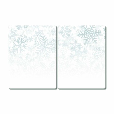 Glas Ceranfeldabdeckung Winter-Schnee-Schneeflocken