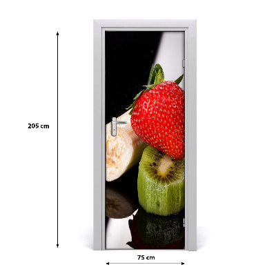 Selbstklebender aufkleber an der tür Obst