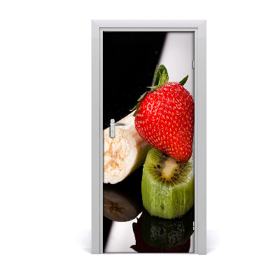 Selbstklebender aufkleber an der tür Obst