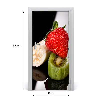 Selbstklebender aufkleber an der tür Obst