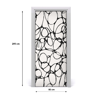 Selbstklebendes wandbild an der wand Chaotische räder