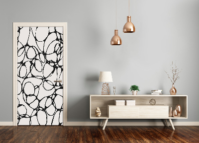 Selbstklebendes wandbild an der wand Chaotische räder