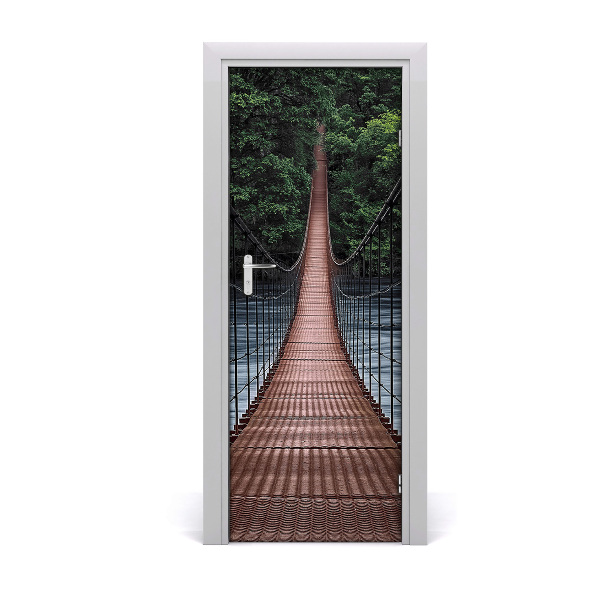Selbstklebendes wandbild an der wand Hängebrücke