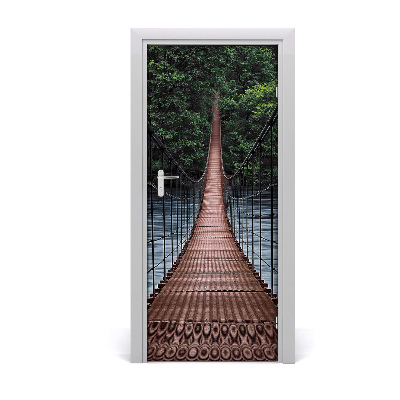 Selbstklebendes wandbild an der wand Hängebrücke