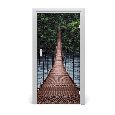 Selbstklebendes wandbild an der wand Hängebrücke