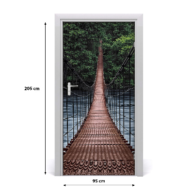 Selbstklebendes wandbild an der wand Hängebrücke